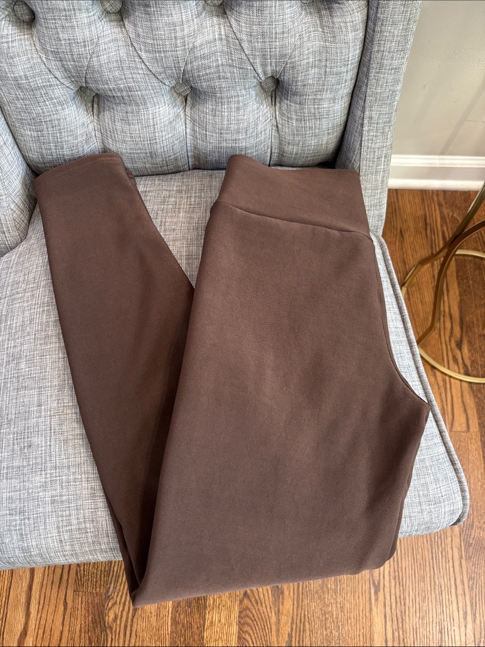 Women’s  Brown Fleece Stretch Knit leggings
